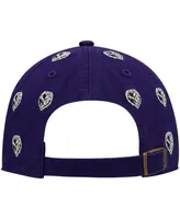 Women's Purple Baltimore Ravens Confetti Clean Up Head Logo Adjustable Hat