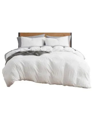 Nestl Tufted Embroidery Double Brushed Duvet Cover Set