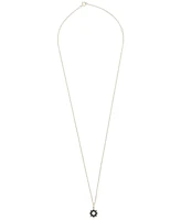 Wrapped Diamond Sun Pendant Necklace (1/10 ct. t.w.) 14k Gold Created for Macy's (Also available Black Diamond)