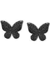 Wrapped Diamond Butterfly Stud Earrings (1/6 ct. t.w.) 14k Gold, Created for Macy's (Also Available Black Diamond)