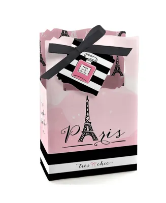 Big Dot of Happiness Paris, Ooh La La - Paris Themed Baby Shower or Birthday Party Favor Boxes - Set of 12
