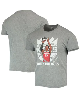 Men's Buddy Hield Gray Sacramento Kings 3-Point Champ Tri-Blend T-shirt