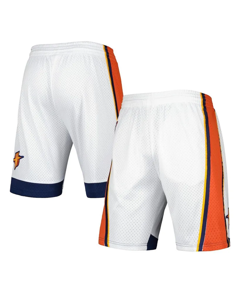 Men's Mitchell & Ness White Golden State Warriors 2009-10 Hardwood Classics Swingman Shorts