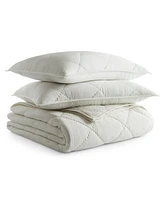 Hotel Collection Dobby Diamond 3-Pc. Coverlet Set, Full/Queen, Exclusively at Macy's