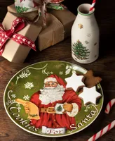 Spode Christmas Tree Cookies for Santa Plate & Bottle