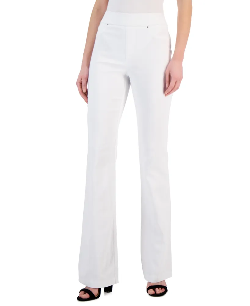 I.n.c. International Concepts Women's High-Rise Pull-On Flare-Leg Pants