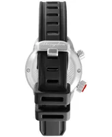 Abingdon Co. Women's Jane Black Silicone Strap Watch 35mm