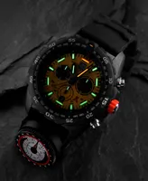 Luminox Men's Swiss Chronograph Bear Grylls Survival Master Series Compass Dark Gray Rubber Strap Watch 45mm