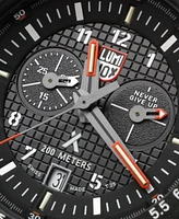 Luminox Men's Swiss Chronograph Bear Grylls Survival Land Series Black Rubber Strap Watch 45mm