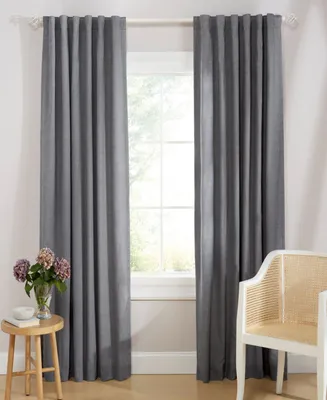 Lauren Ralph Lauren Tyler 100% Blackout Cotton Blend with Lining Back Tab and Rod Pocket Curtain Panel, 50" x 84"