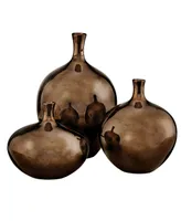 Madison Park Signature Ansen Metallic Vase Set of 3