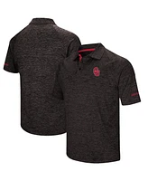 Men's Colosseum Black Oklahoma Sooners Down Swing Polo Shirt