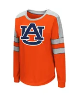 Women's Colosseum Orange Auburn Tigers Trey Dolman Long Sleeve T-shirt