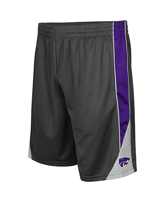 Men's Colosseum Charcoal Kansas State Wildcats Turnover Shorts