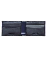 Nautica Men's Front Pocket Leather Wallet