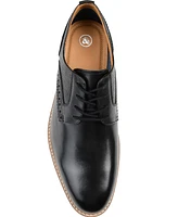 Thomas & Vine Men's Clayton Wide Width Plain Toe Brogue Derby Shoe