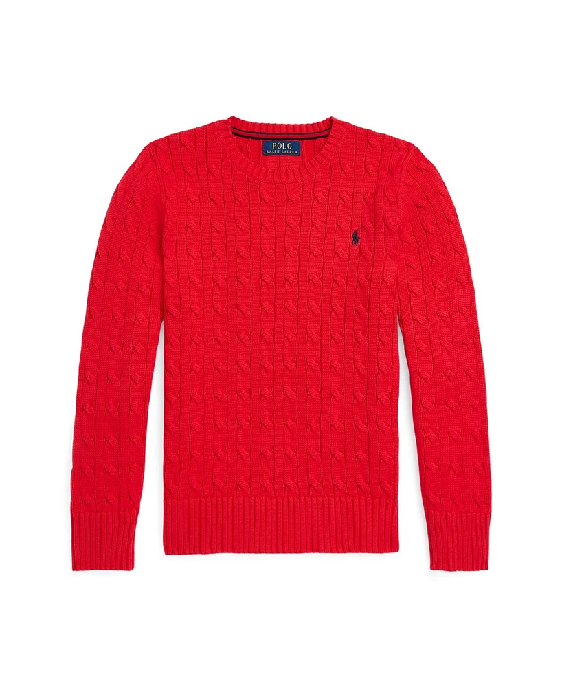 Polo Ralph Lauren Big Boys Cable- Knit Crewneck Sweater