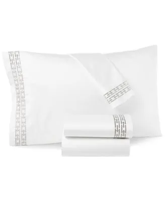 Hotel Collection Chain Links Embroidered 100 Pima Cotton Sheet Sets Created For Macys