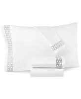 Hotel Collection Chain Links Embroidered 100 Pima Cotton Sheet Sets Exclusively At Macys