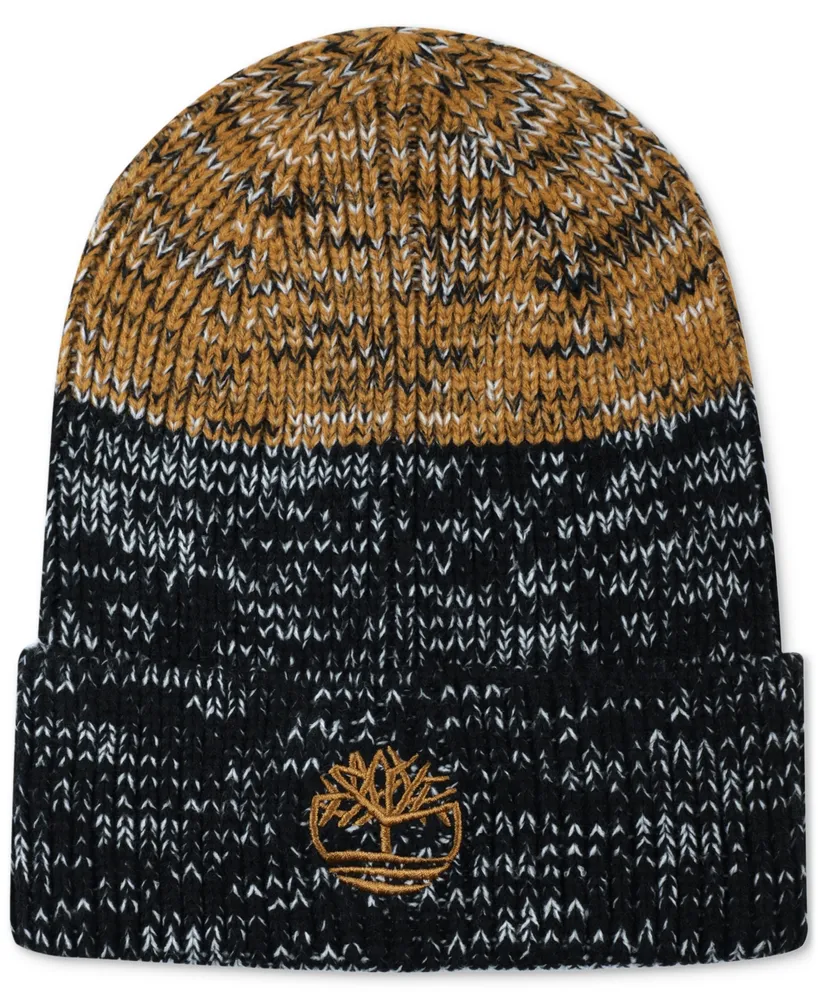 Timberland Men's Marled Rib Logo Beanie