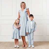 Hope & Henry Big Boys Organic Cotton Seersucker Suit Pant
