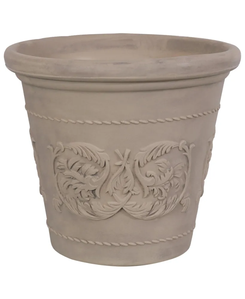 Sunnydaze Decor Arabella 19.5" Outdoor Double-Walled Polyresin Planter