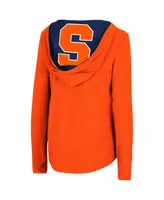 Women's Colosseum Orange Syracuse Orange Catalina Hoodie Long Sleeve T-Shirt