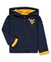 Toddler Boys Colosseum Navy, Heathered Gray West Virginia Mountaineers Poppies Hoodie and Sweatpants Set