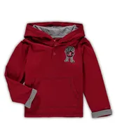 Toddler Boys and Girls Boy's Crimson, Heathered Gray Alabama Crimson Tide Poppies Hoodie Sweatpants Set