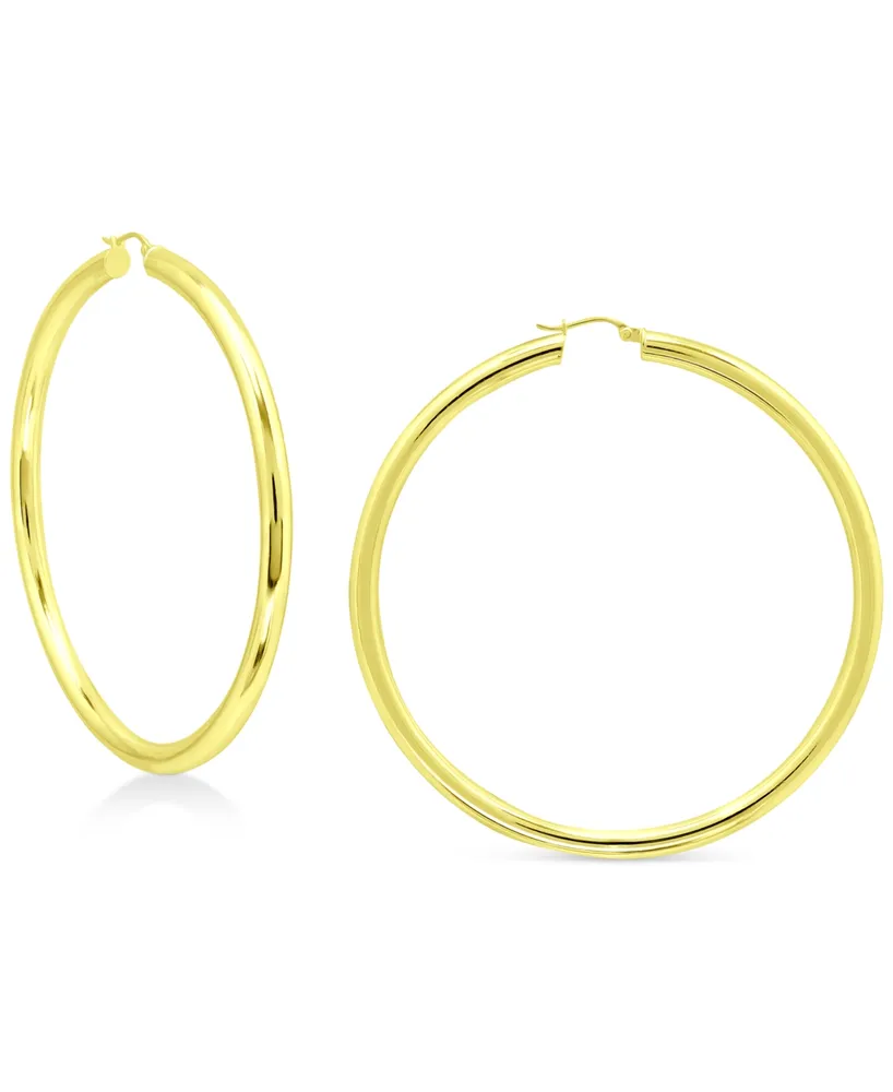 Giani Bernini Round Polished Large Hoop Earrings, 70mm, Created for Macy's