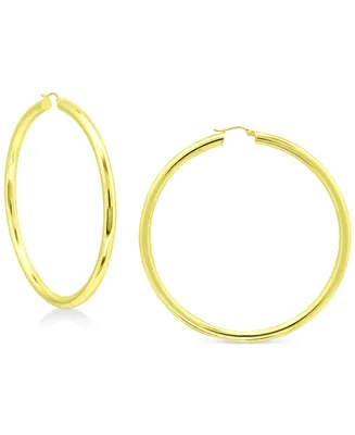 Giani Bernini Round Polished Large Hoop Earrings, 70mm, Created for Macy's