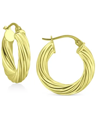 Giani Bernini Wide Twist Small Hoop Earrings, 20mm, Created for Macy's