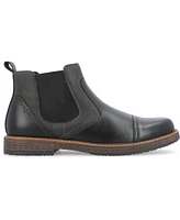 Vance Co. Men's Lancaster Wide Tru Comfort Foam Pull-On Cap Toe Chelsea Boot