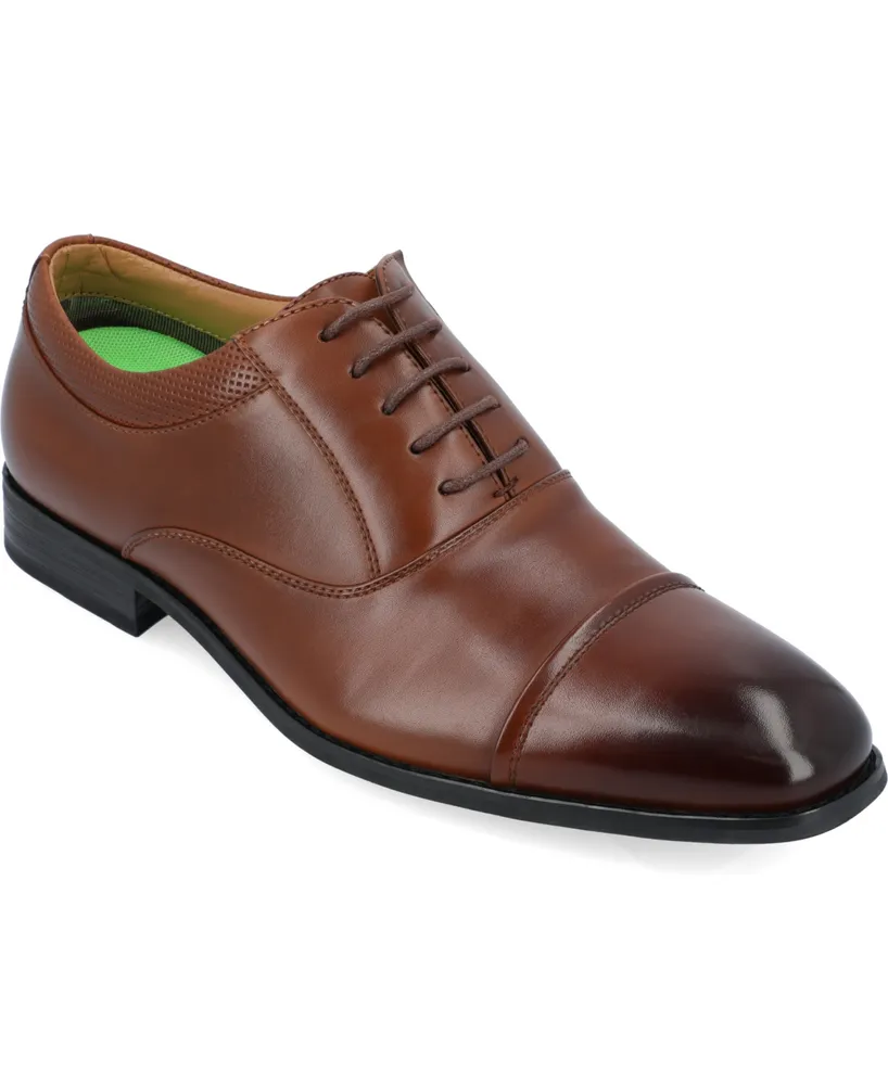 Vance Co. Men's Bradley Wide Tru Comfort Foam Lace-Up Cap Toe Oxford Dress Shoe