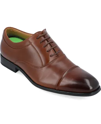 Vance Co. Men's Bradley Wide Tru Comfort Foam Lace-Up Cap Toe Oxford Dress Shoe