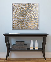 Empire Art Direct Enigma Polished Steel Leaf 3D Abstract Metal Wall Art