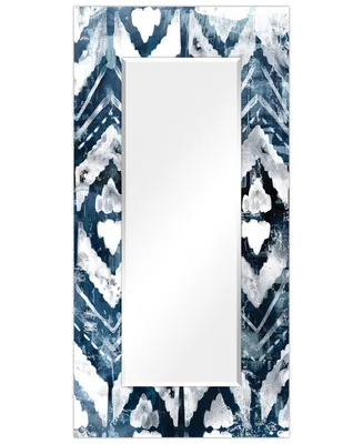 Empire Art Direct 'Extraction' Rectangular On Free Floating Printed Tempered Art Glass Beveled Mirror, 72" x 36"