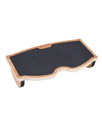 Rocking Non-Slip Wood Balance Board, Under Desk Foot Rest For Home And Office
