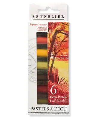 Sennelier Extra Soft Autumn Half Pastel 6 Piece Stick Set, 5.91" x 1.25"