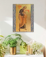 Designocracy Icon Saint Peter Wall Art on Wood 8"