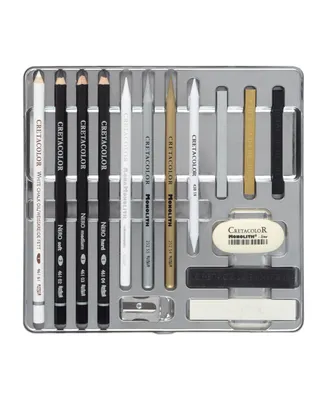 Cretacolor the Diamond Box Metallic Drawing 15 Piece Set