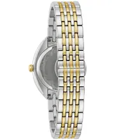 Bulova Women's Classic Two Tone Stainless Steel Bracelet Watch 30mm, A Macy's Exclusive Style - Two