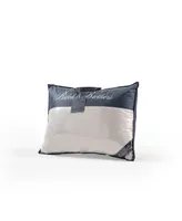 Brooks Brothers Feather Down Cotton Pillow, King - Silver