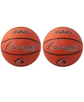 Champion Sports Offical Size Rubber Basketball, Set of 2