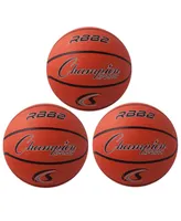 Champion Sports Junior Rubber Basketball, Set of 3