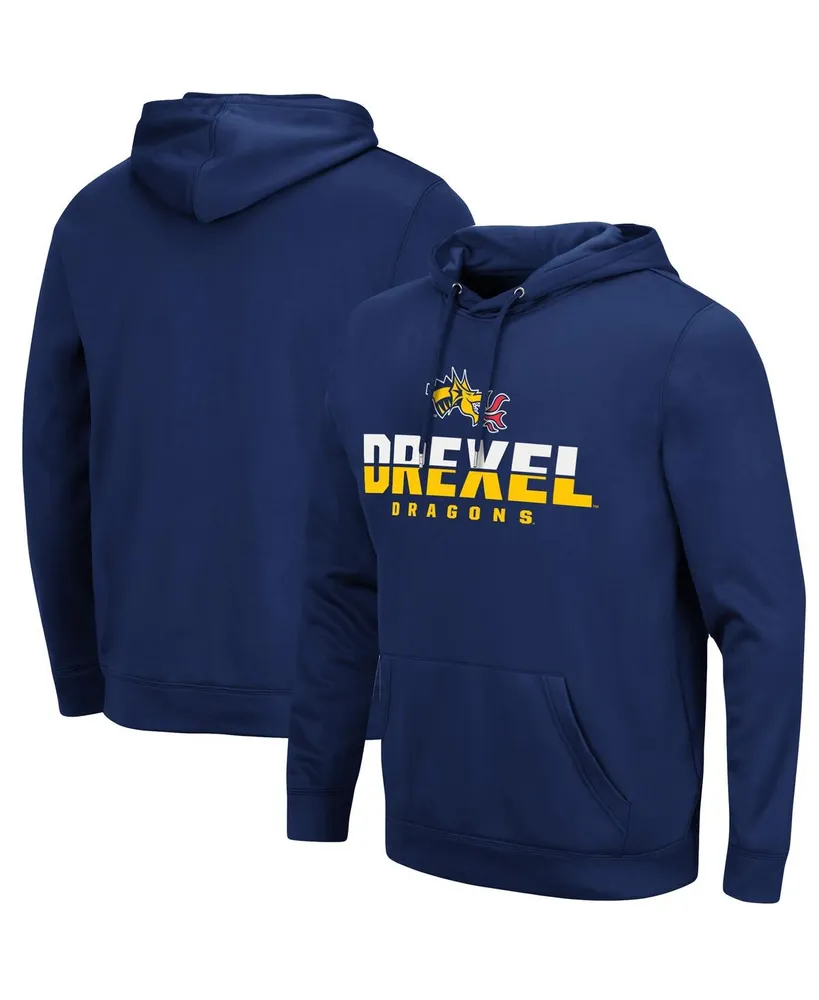 Men's Colosseum Navy Drexel Dragons Lantern Pullover Hoodie