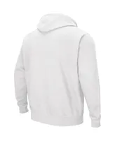 Men's Colosseum White Tcu Horned Frogs Arch & Logo 3.0 Pullover Hoodie