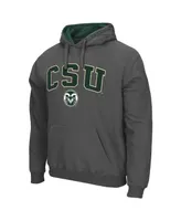 Men's Colosseum Colorado State Rams Arch And Logo Pullover Hoodie