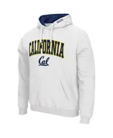 Men's Colosseum White Cal Bears Arch & Logo 3.0 Pullover Hoodie