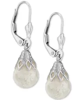 Crushed Opal Leverback Drop Earrings (2-3/4 ct. t.w.) in 14k White Gold